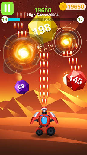 Rock Blast - Fire Ball screenshot 1