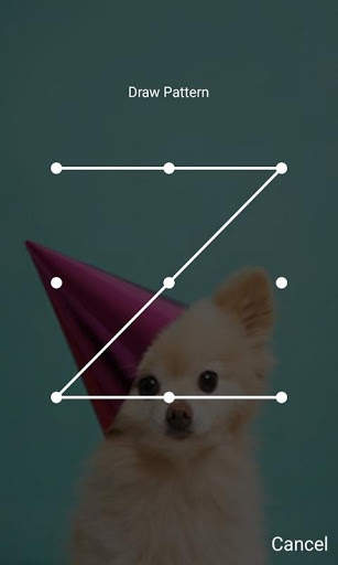 Puppy Dog Pattern Lock Screen Cute Puppy Pin Lock screenshot 4