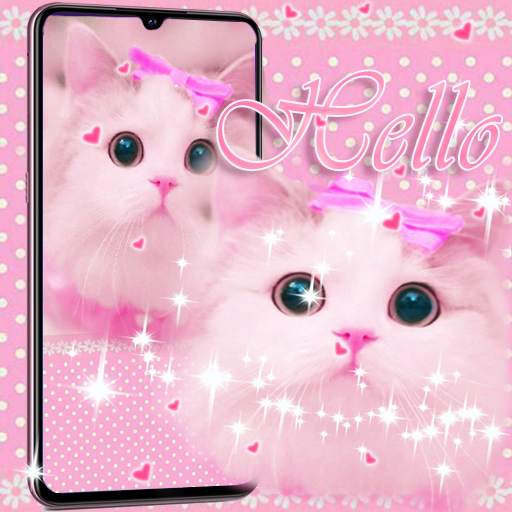 Cute Kitty theme Pink Bow Kitty 1.2.12