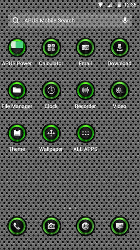 Metallic-APUS Launcher theme screenshot 2
