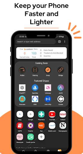 Carbon Super Schneller Browser screenshot 1