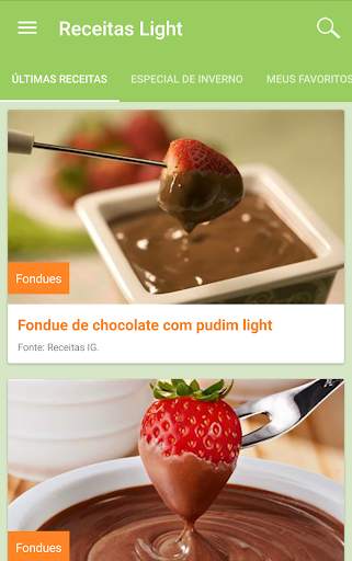 Receitas Light screenshot 1