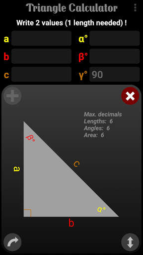 Triangle Calculator screenshot 1