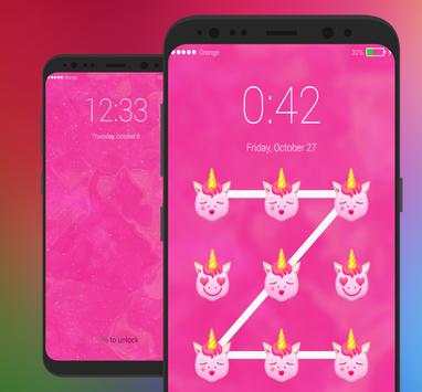Pony Lock Screen Little UNICORN Emoji screenshot 5