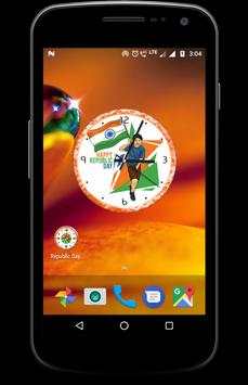 Republic day clock live wallpaper screenshot 5