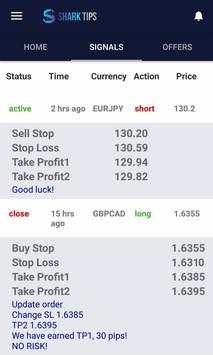 Shark Tips Forex Signals screenshot 1