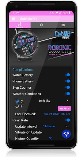 Roboxic HD WatchFace Widget Live Wallpaper screenshot 6