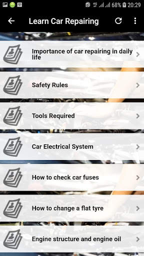 Learn Car Repairing Offline screenshot 2