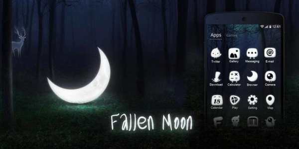 Fallen Moon GO Launcher Theme screenshot 6