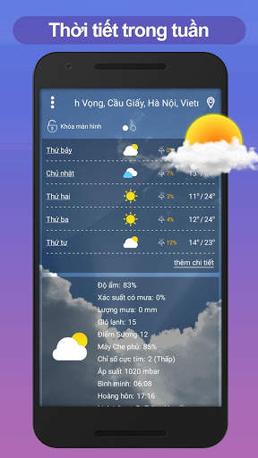 Thời Tiết - Dự báo thời tiết - Du bao thoi tiet screenshot 5