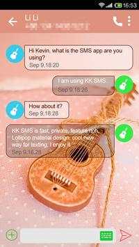 KK SMS Guitar Dream Theme screenshot 4