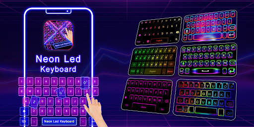 Neon LED Keyboard - RGB Lighting Colors Keyboard screenshot 1