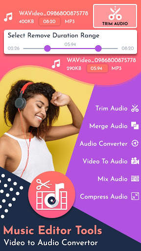 Music Editor Tools - Video to Audio Convertor screenshot 1