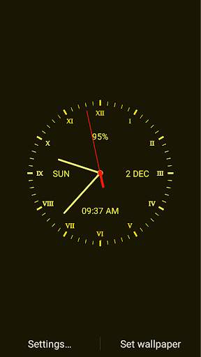 Analog Clock Live Wallpaper screenshot 5
