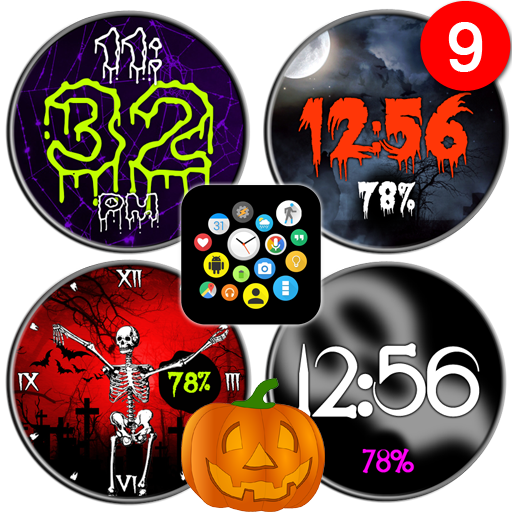 Halloween Watch Face Pack - Now Free أيقونة