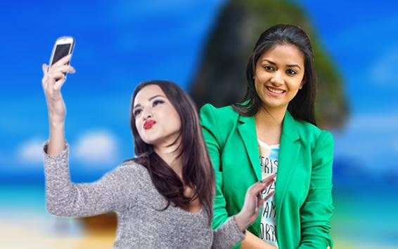 Selfie With Keerthi Suresh :Celebrity Photo Editor screenshot 2