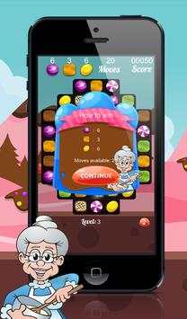 Happy Granny : Candy Match 3 Puzzle скриншот 3