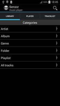 Sensor music player screenshot 2