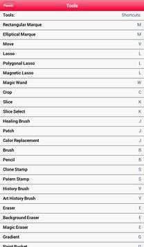 Shortcuts for Photoshop CS6 screenshot 15