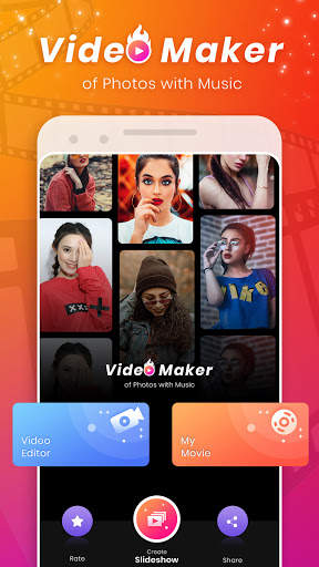 Video Maker of Photos with Music & Video Editor скриншот 1