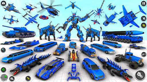 Bull Robot Car Game:Robot Game screenshot 2