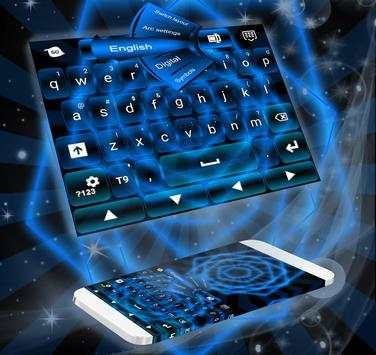 Keyboard Themes Blue screenshot 1