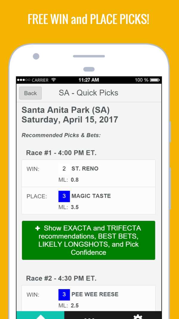 Free Horse Racing Picks & Tips - TVG NYRA Bet Help screenshot 2