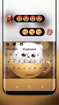 Cute Cup Cat Wallpaper Keyboard screenshot 1
