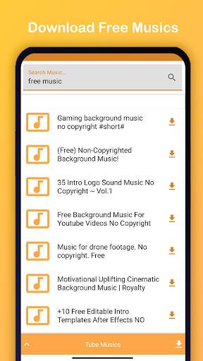 Tube music downloader app screenshot 1