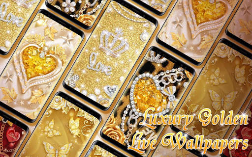 Luxury Golden Live Wallpaper screenshot 1