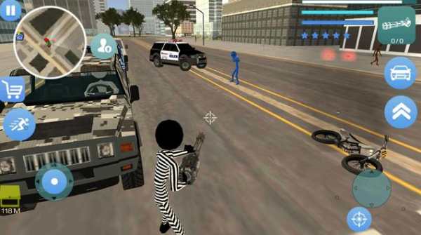 Jailbreak Stickman Rope Hero Crime screenshot 3