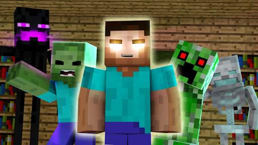 Herobrine Monster School Mod for Minecraft PE screenshot 2