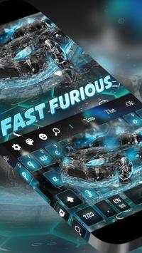Fast Furious Keyboard Theme screenshot 2