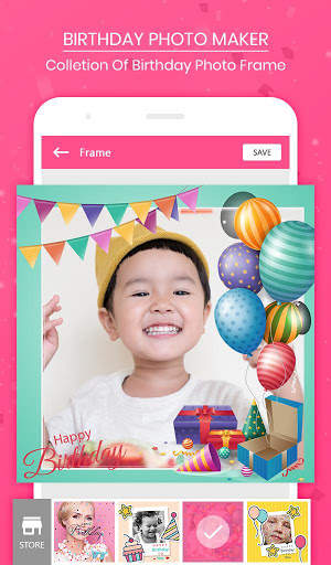 Birthday Photo Frame - Collage Maker & Bday Status screenshot 2