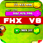 FHX v8 Clash of Clans Tricks icon