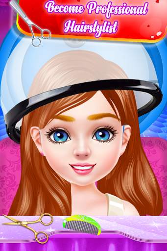 Cute Girl Hairstyle Salon – Makeover Games screenshot 3