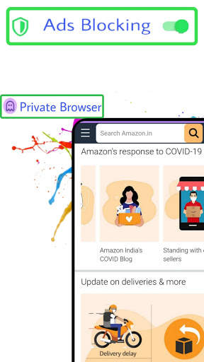 UeC Browser 2021:- XX Fast & Secure Download स्क्रीनशॉट 5