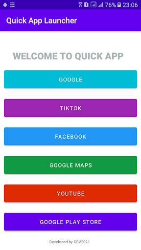 Quick App Launcher screenshot 1