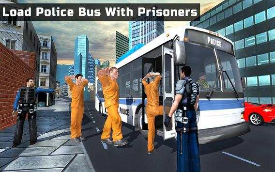 Police Bus Transporter 3D Prisoner Jail Transport screenshot 12
