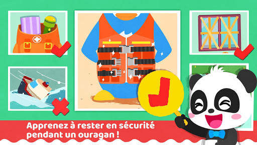 Sécurité Ouragan de Bébé Panda screenshot 5
