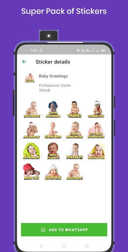 Funny Babies Stickers for WhatsApp - WAStickerApps screenshot 2