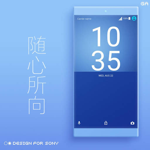COLOR™ XPERIA Theme | BLUE screenshot 5