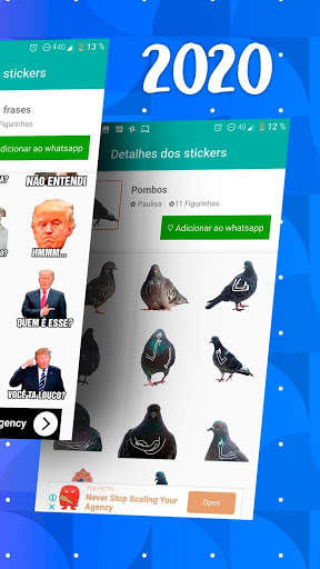 Figurinhas engraçadas para WhatsApp com frases 🤣 screenshot 3