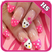 Nail Art Hello Kitty Design icon