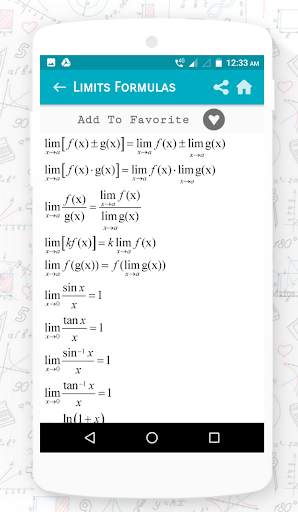 Quick Maths Formula (The Complete Math Formulas) скриншот 7