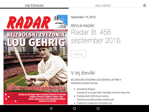 Revija RADAR स्क्रीनशॉट 21
