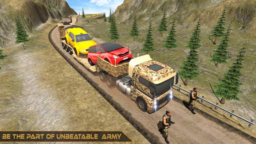 Offroad Army Car Transporter - World War Challenge screenshot 9