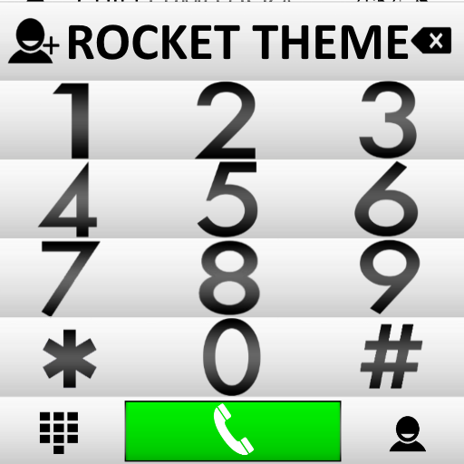 Theme Pure White RocketDial icon
