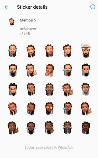 Black People Memoji Stickers for WhatsApp screenshot 3