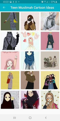 Teen Muslimah Cartoon Ideas screenshot 3